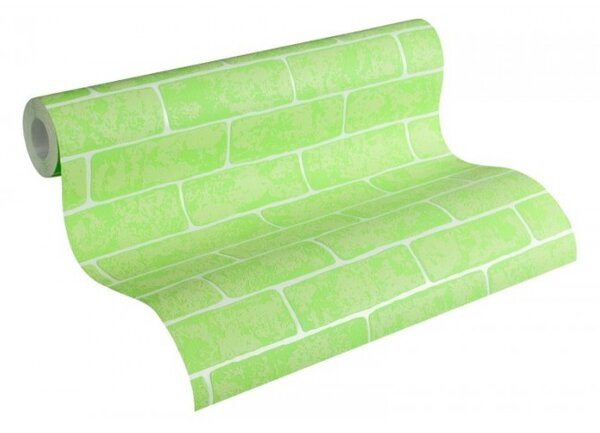 A.S. Création | Vliesová tapeta na zeď Club Tropicana 35981-3 | 0,53 x 10,05 m | zelená, bílá