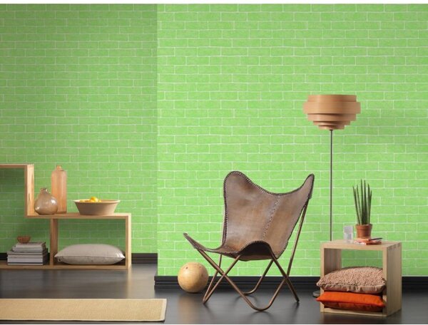 A.S. Création | Vliesová tapeta na zeď Club Tropicana 35981-3 | 0,53 x 10,05 m | zelená, bílá