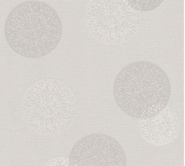 A.S. Création | Vliesová tapeta na zeď Happy Spring 34771-2 | 0,53 x 10,05 m | bílá, šedá