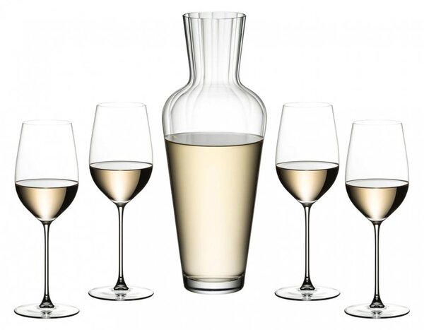 RIEDEL Sada 5 ks Karafa Mosel a sklenice na bílé víno Riesling