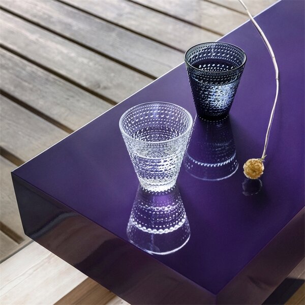 Iittala Sklenice Kastehelmi 0,3l, 2ks, tmavě šedé