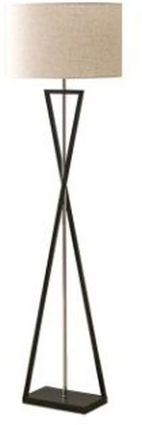 Abigali Sand Glass stojací lampa 1x40 W bílá-černá FSG-W-E27