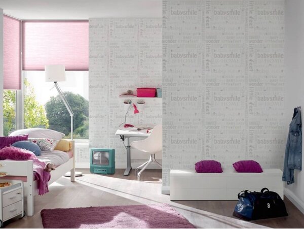 A.S. Création | Vliesová tapeta na zeď Little Stars 35847-2 | 0,53 x 10,05 m | šedá, metalická, krémová