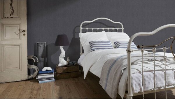 A.S. Création | Vliesová tapeta na zeď Casual Living 3443-35 | 0,53 x 10,05 m | metalická, šedá, černá