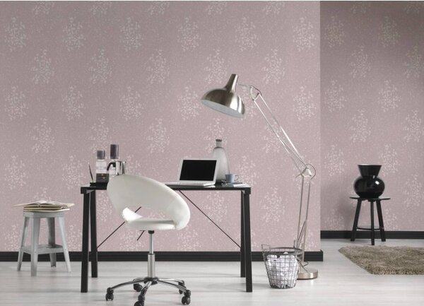 A.S. Création | Vliesová tapeta na zeď Designschungel 36082-2 | 0,53 x 10,05 m | metalická, růžová