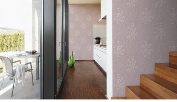 A.S. Création | Vliesová tapeta na zeď Designschungel 36082-2 | 0,53 x 10,05 m | metalická, růžová