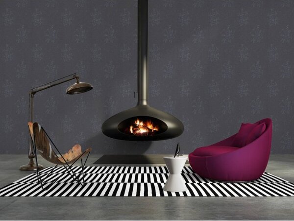 A.S. Création | Vliesová tapeta na zeď Designschungel 36082-6 | 0,53 x 10,05 m | metalická, šedá, černá