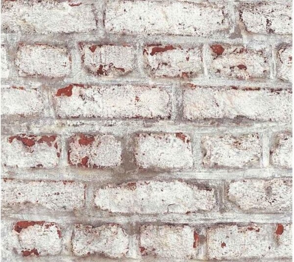 A.S. Création | Vliesová tapeta na zeď Il Decoro 36280-1 | 0,53 x 10,05 m | hnědá, šedá, červená