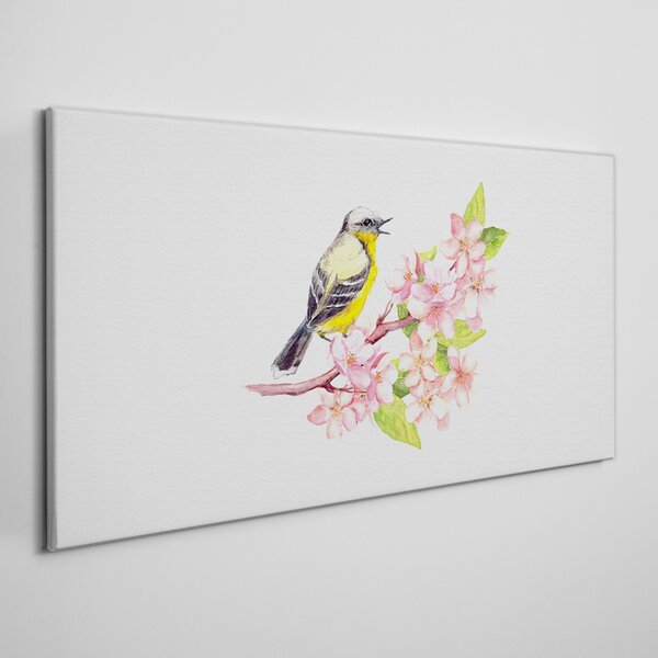 Obraz na plátně Obraz na plátně Abstrakce ptáků květiny