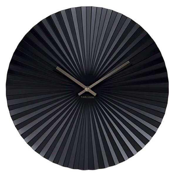 KARLSSON Nástěnné hodiny Sensu XL černé