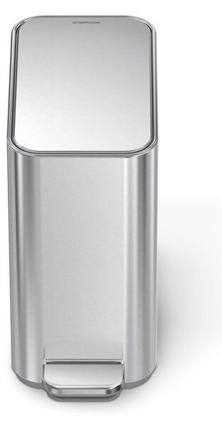 Nášlapný ocelový odpadkový koš v matně stříbrné barvě 5 l – simplehuman