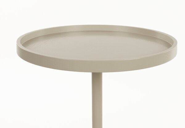 Zuiver Béžový lakovaný odkládací stolek JASON 46 cm