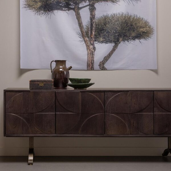WOOOD Hnědá mangová komoda Tamia 180 x 40 cm