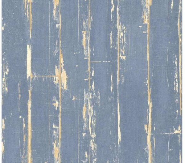 A.S. Création | Vliesová tapeta na zeď Il Decoro 36856-3 | 0,53 x 10,05 m | modrá, hnědá