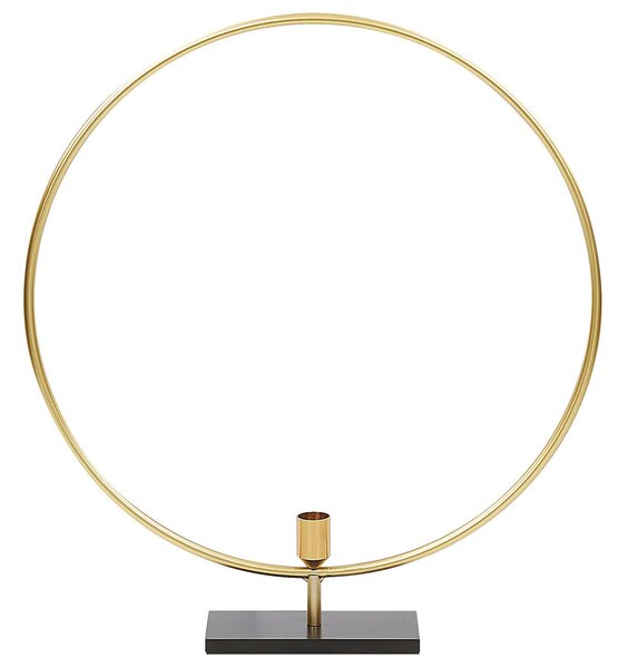 Svícen SERAM Kov 45 cm Zlatá