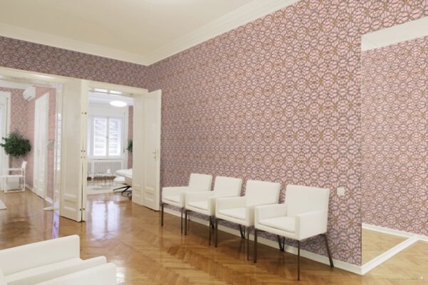 A.S. Création | Vliesová tapeta na zeď Versace 37049-6 | 0,70 x 10,05 m | růžová