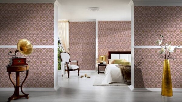 A.S. Création | Vliesová tapeta na zeď Versace 37049-6 | 0,70 x 10,05 m | růžová