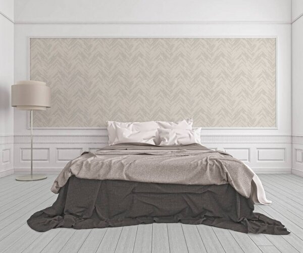 A.S. Création | Vliesová tapeta na zeď Versace 37051-1 | 0,70 x 10,05 m | krémová, bílá, metalická