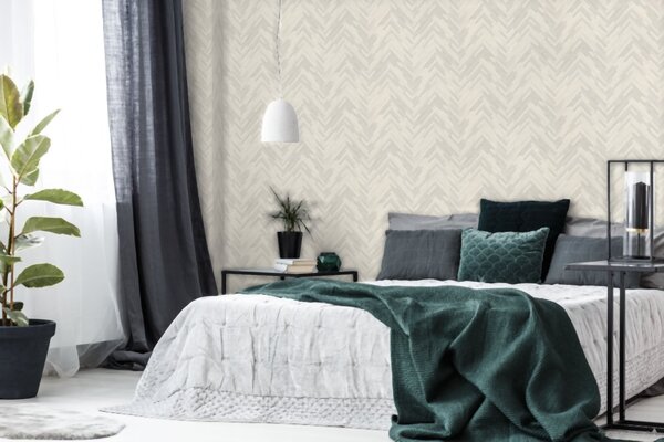 A.S. Création | Vliesová tapeta na zeď Versace 37051-1 | 0,70 x 10,05 m | krémová, bílá, metalická