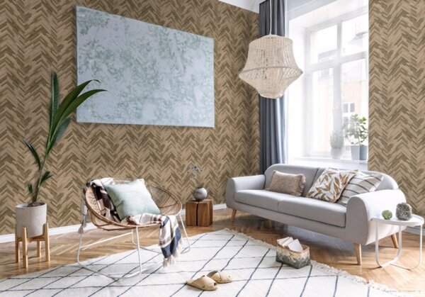 A.S. Création | Vliesová tapeta na zeď Versace 37051-2 | 0,70 x 10,05 m | hnědá, béžová