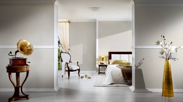 A.S. Création | Vliesová tapeta na zeď Versace 37052-1 | 0,70 x 10,05 m | krémová, bílá