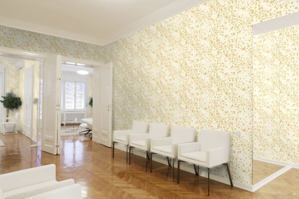 A.S. Création | Vliesová tapeta na zeď Versace 93585-5 | 0,70 x 10,05 m | krémová, žlutá, hnědá