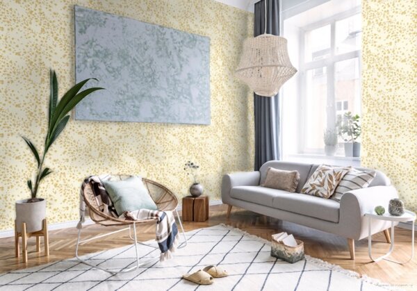 A.S. Création | Vliesová tapeta na zeď Versace 93585-5 | 0,70 x 10,05 m | krémová, žlutá, hnědá