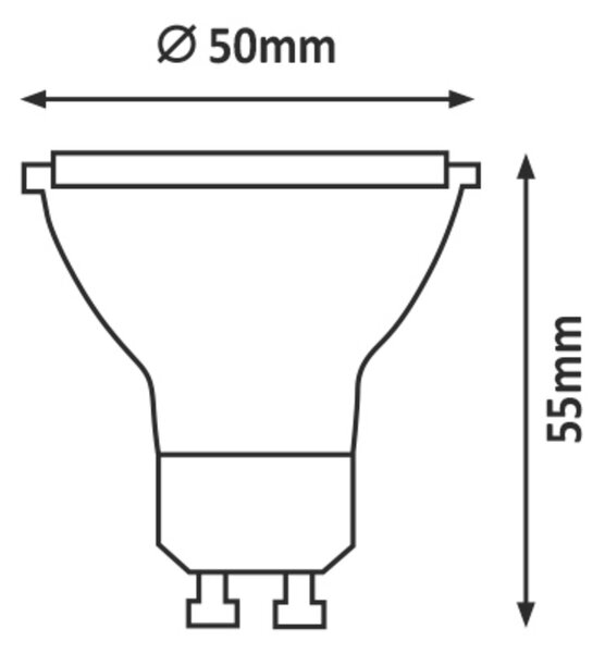 Rabalux 1100 SMD LED žárovka GU10 - 5W, 3000K, 60° (GU10 LED žárovka 3000K)