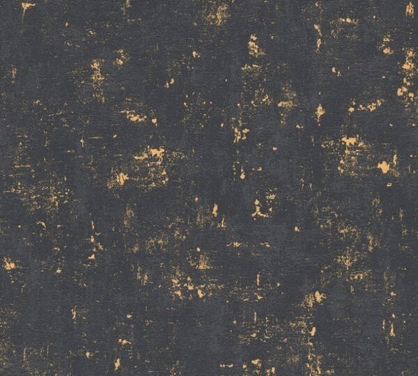 A.S. Création | Vliesová tapeta na zeď Blooming 2307-82 | 0,53 x 10,05 m | černá, zlatá