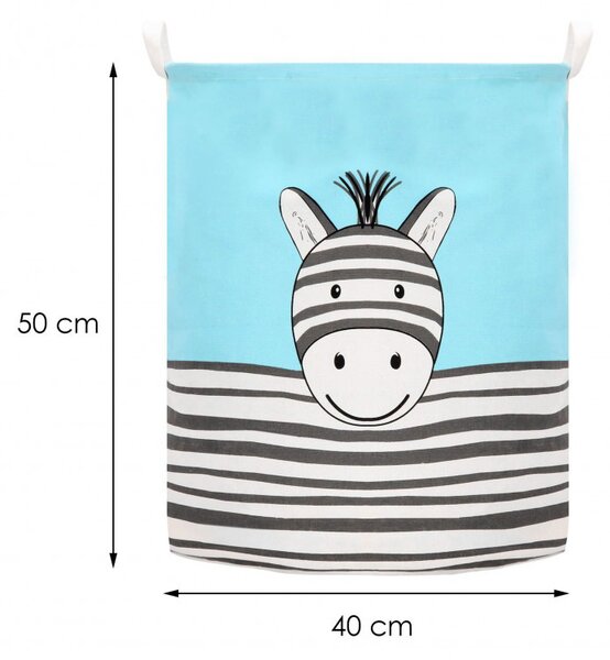 Úložný koš 80l, zebra SPRINGOS HA0109