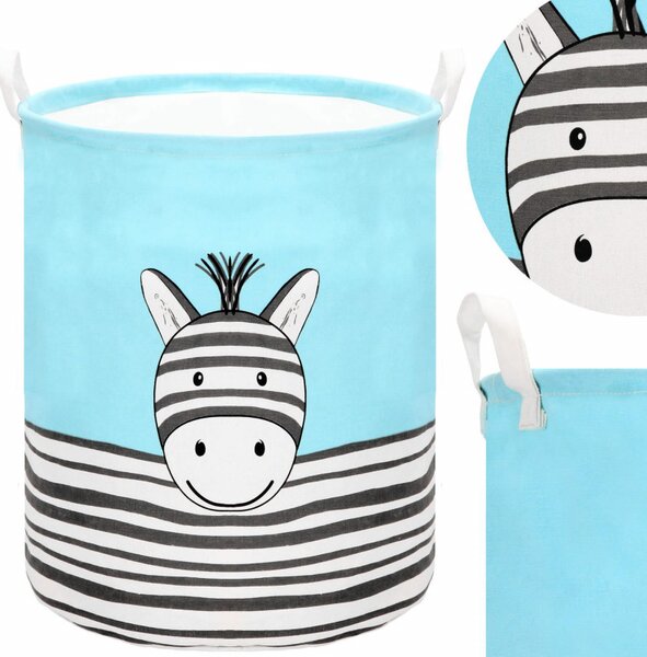 Úložný koš 80l, zebra SPRINGOS HA0109