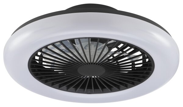 Brilliant -LED Stm stropní svítidlo s ventilátorem MONTERO LED/20W/230V černá+DO