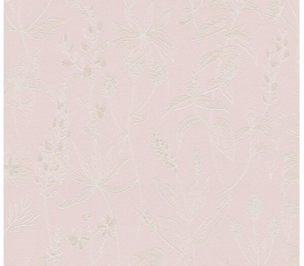 A.S. Création | Vliesová tapeta na zeď Trendwall 37363-3 | 0,53 x 10,05 m | bílá, růžová