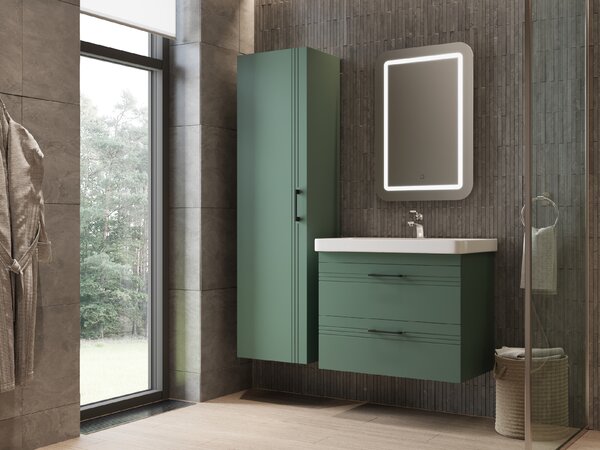 Lavedo Melony Green 170 vysoká závěsná skříňka do koupelny