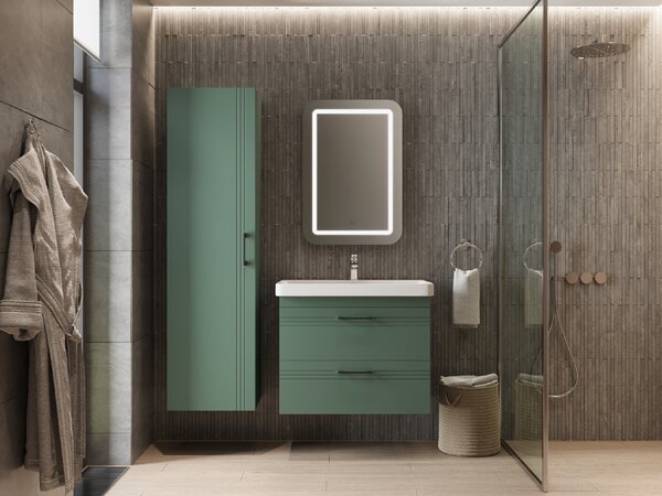 Lavedo Melony Green 170 vysoká závěsná skříňka do koupelny