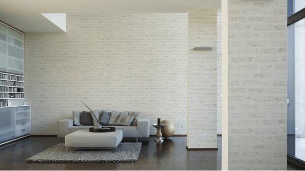A.S. Création | Vliesová tapeta na zeď New Walls 37422-2 | 0,53 x 10,05 m | bílá, šedá