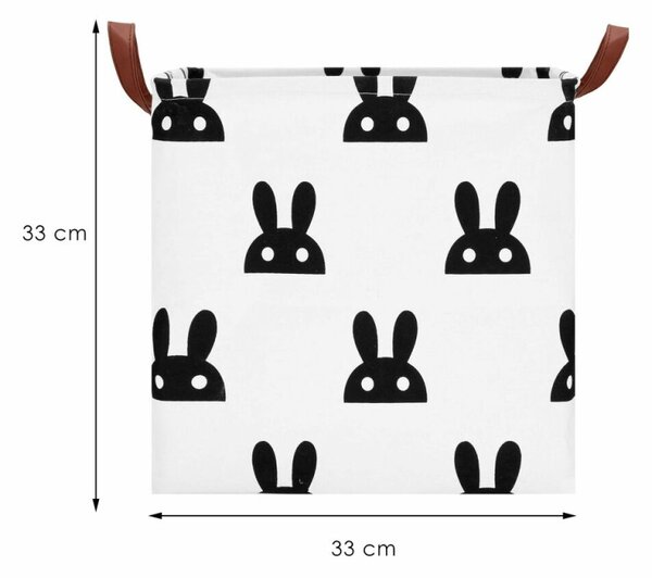 Úložný box 36 l SPRINGOS HA0107 bílo-černý