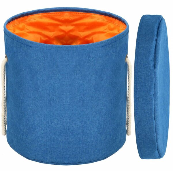 Úložný koš 27 l SPRINGOS HA0129 modro-oranžový