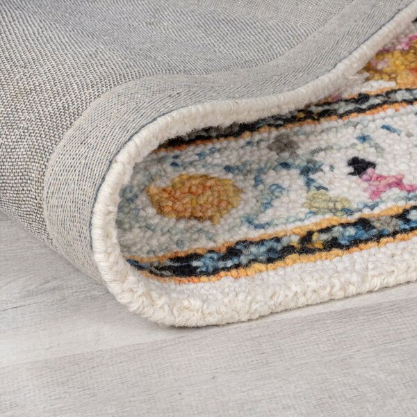 Flair Rugs, Kusový koberec Wool Loop Dahlia Yellow/Multi, 200x290, žlutá, ložnice