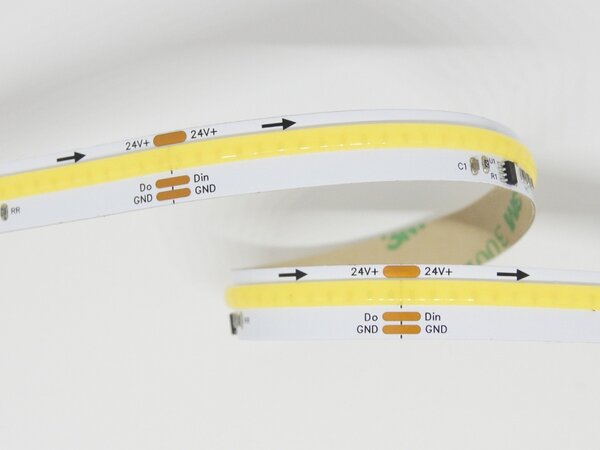 Digitální LED pásek COB, 11W/m, 24V, IP20, 360LED/m Barva světla: Teplá bílá, 2700K