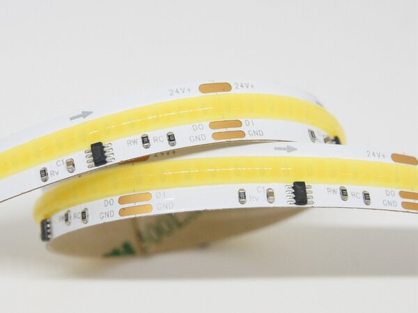 Digitální LED pásek CCT COB, 10mm, 576LED/m, 24VDC, 2700-6500K, IP20