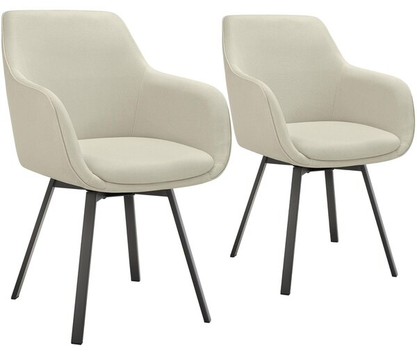 Tectake® Otočné křeslo Alicon čalouněné 57 x 59 x 88 cm