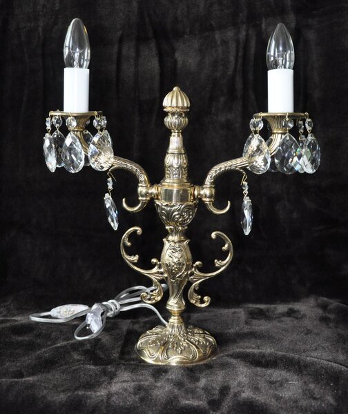 Dvouramenná masivní dekorativní stolní lampa 36479-2