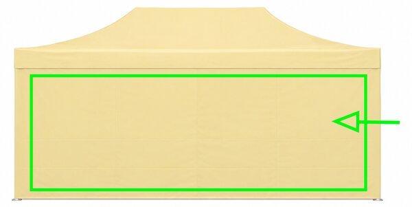 Boční plachta pro nůžkový stan 6m ALU Standard i Premium (stany 3x6m) barva Černá