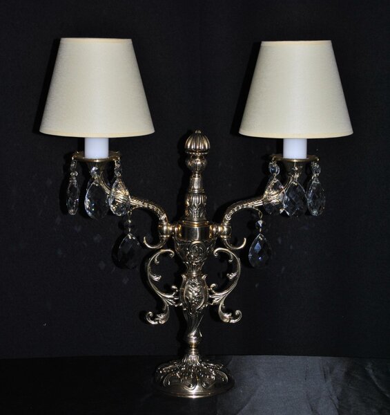 Dvouramenná masivní dekorativní stolní lampa 36479-2