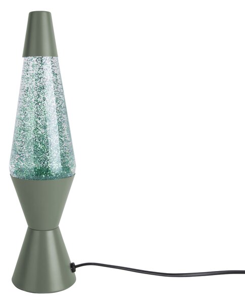LEITMOTIV Stolní lampa Glitter zelená ∅ 10 × 37 cm