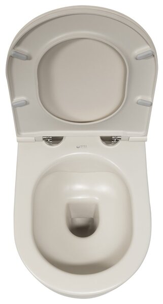 Isvea Isvea, INFINITY závěsná WC mísa, Rimless, 36,5x53cm, Ivory, 10NF02005-2K