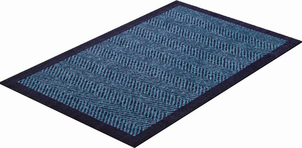 GRUND Rohožka do domácnosti HERRINGBONE modrá Rozměr: 40x60 cm