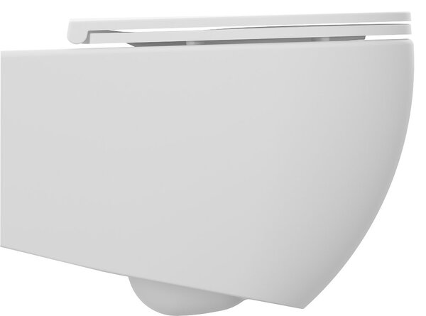 Isvea Isvea, INFINITY závěsná WC mísa, Rimless, 36,5x53cm, matná bílá, 10NF02004-2L