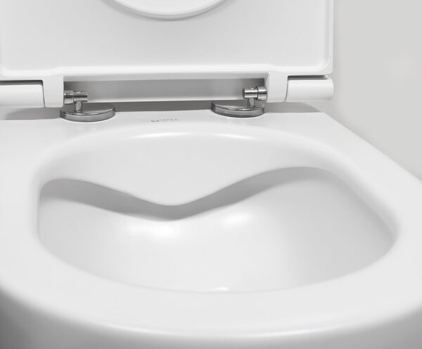 Isvea Isvea, INFINITY závěsná WC mísa, Rimless, 36,5x53cm, matná bílá, 10NF02004-2L